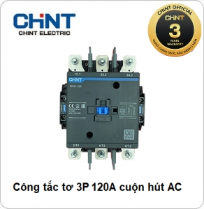 Công tắc tơ NXC CHINT 3P 120A 380VAC, 220VAC